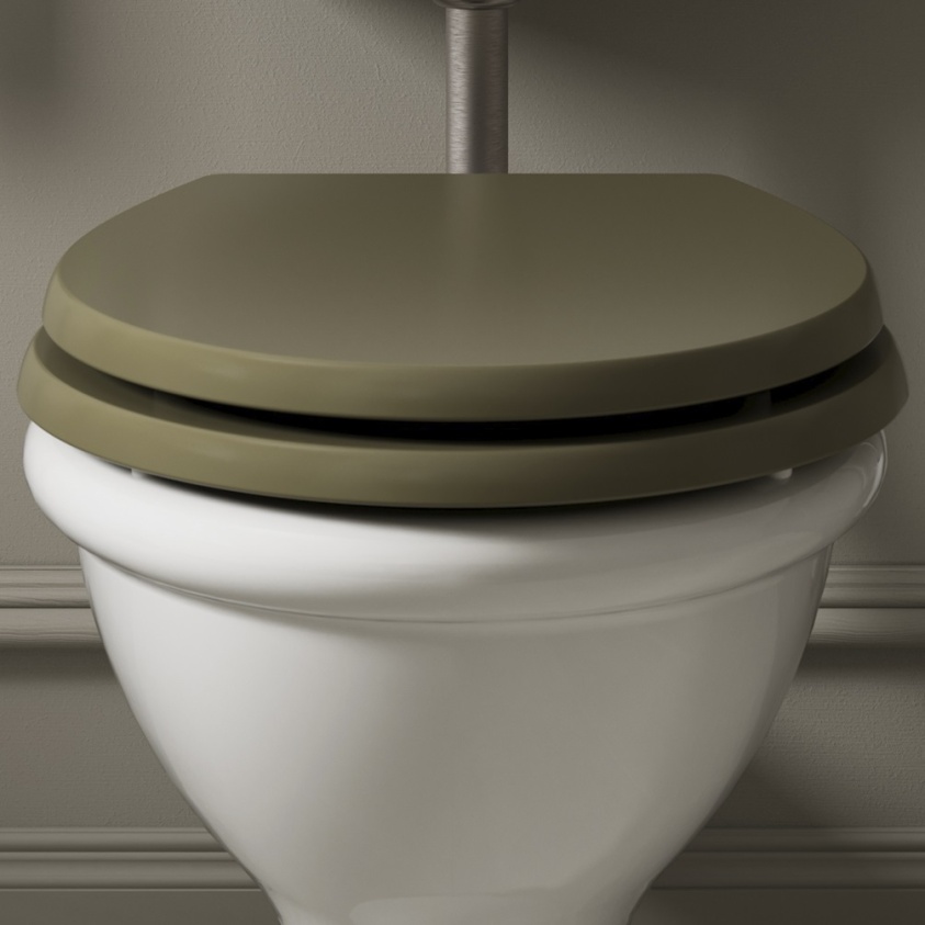 Burlington Guild Carlyle Green Soft Close Toilet Seat | Sanctuary